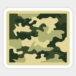 Camouflage Green Sticker